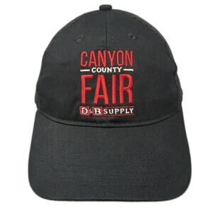 AMG Canyon County Fair D&B Supply Idaho Black One Size Trucker Hat Mesh Snapback